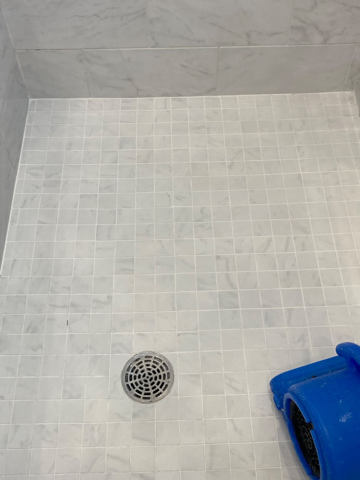 Cleaned tile floor